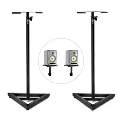 GENERICO - Soporte Fijo para Monitores de Estudio en Color Negro