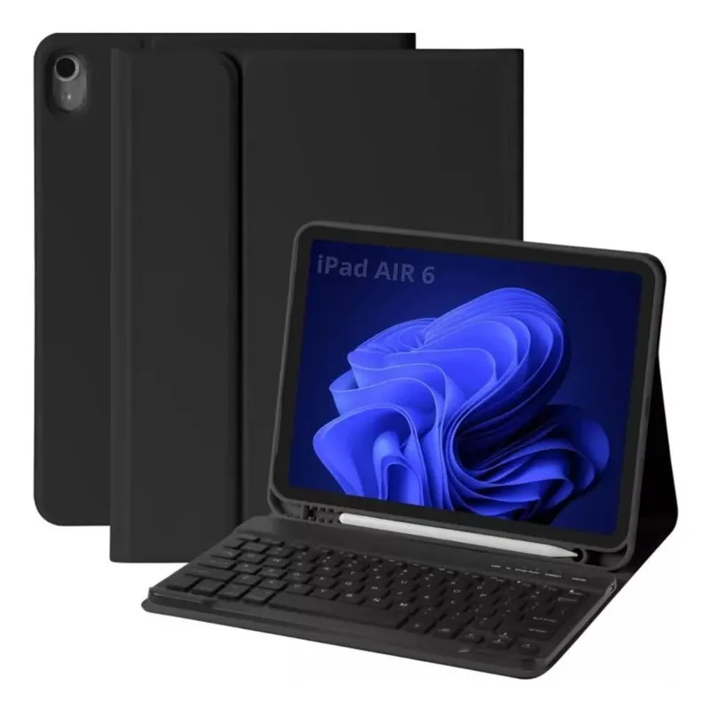 GENERICO - Funda de iPad Air 11 con teclado y ranura para lápiz