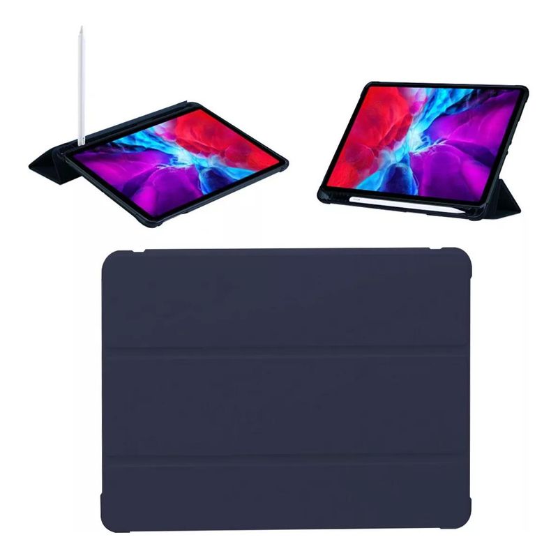 GENERICO - Funda Smart Azul para iPad 102 con Soporte para Lápiz