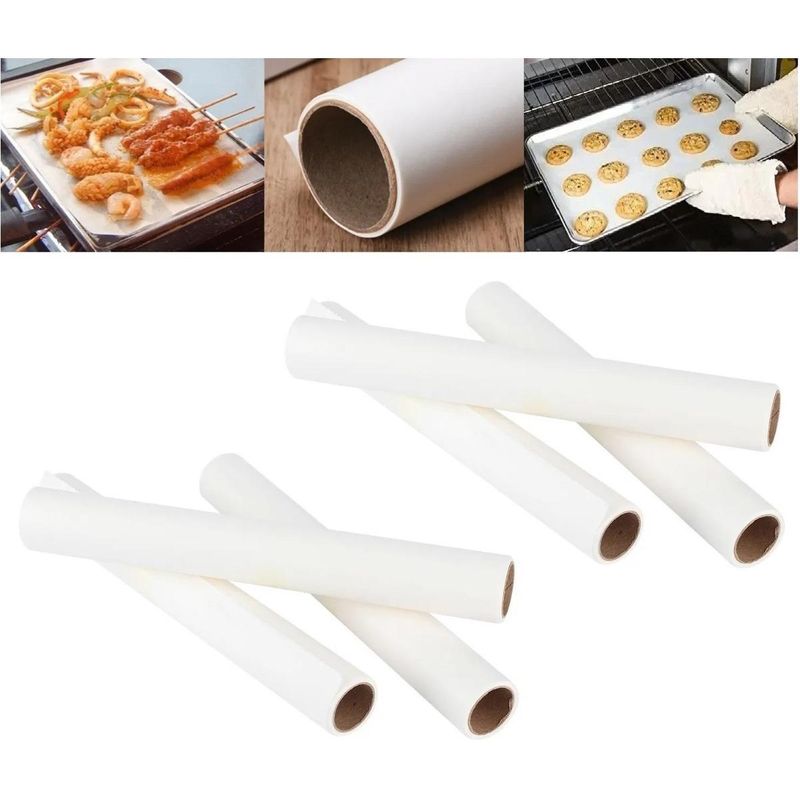 GENERICO - Papel Mantequilla Antiadherente para Hornear x6 Rollos 5m