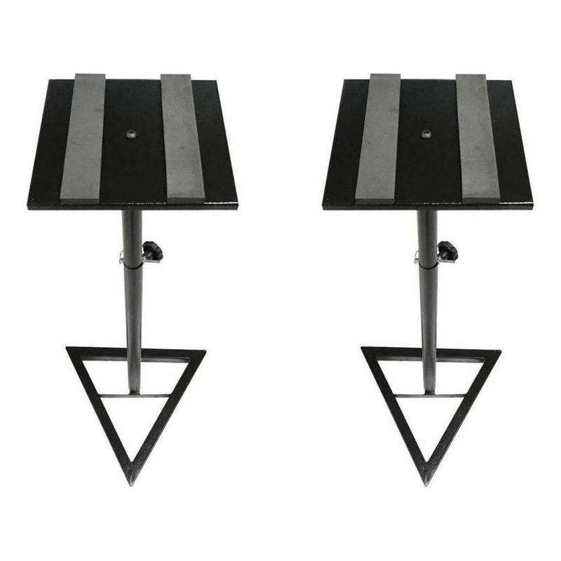 GENERICO - Soporte de Piso para Monitor Ajustable en Color Negro