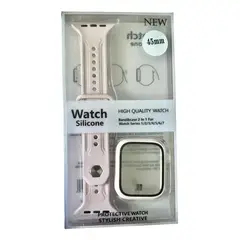 GENERICO - Correa de Silicona y Funda Acrílica para Reloj Inteligente