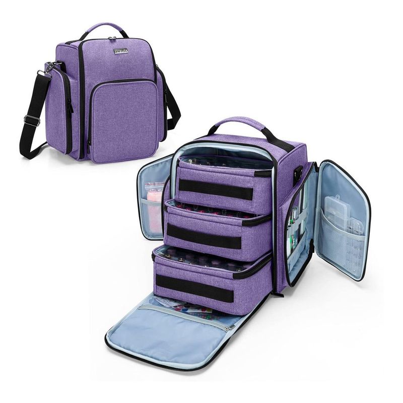 GENERICO - Estuche Organizador para 72 Esmaltes de Uñas con Ruedas