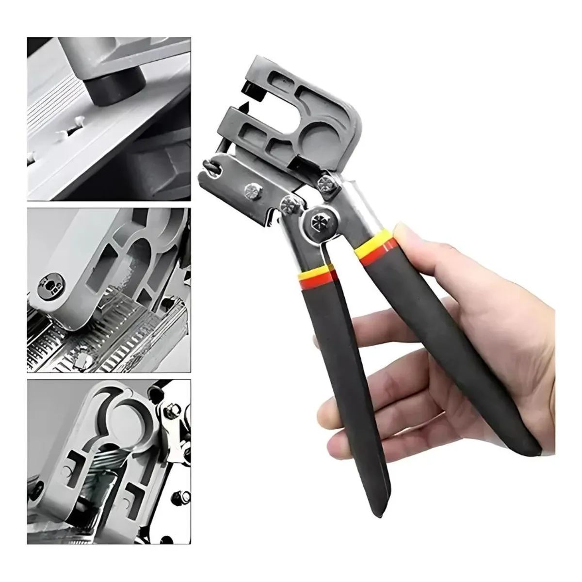 GENERICO - Alicate Punzador Ergonómico para Unión de Perfiles Metálicos