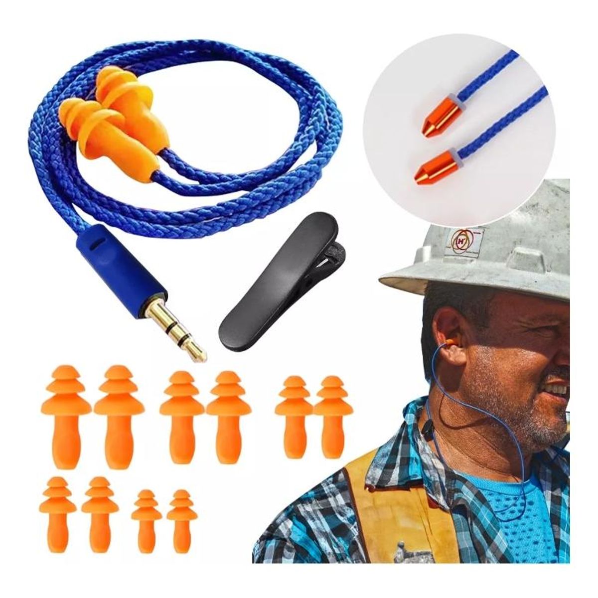 GENERICO - Auriculares Industriales In-ear con Aislamiento de Sonido