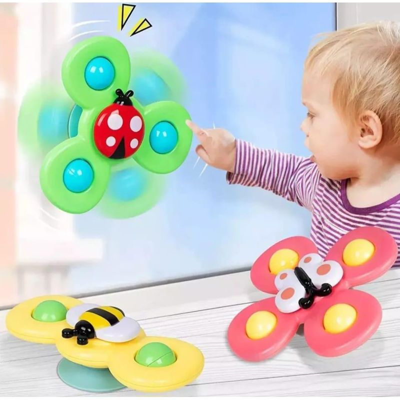 GENERICO - Juguetes Giratorios Sensoriales con Ventosa para Bebés