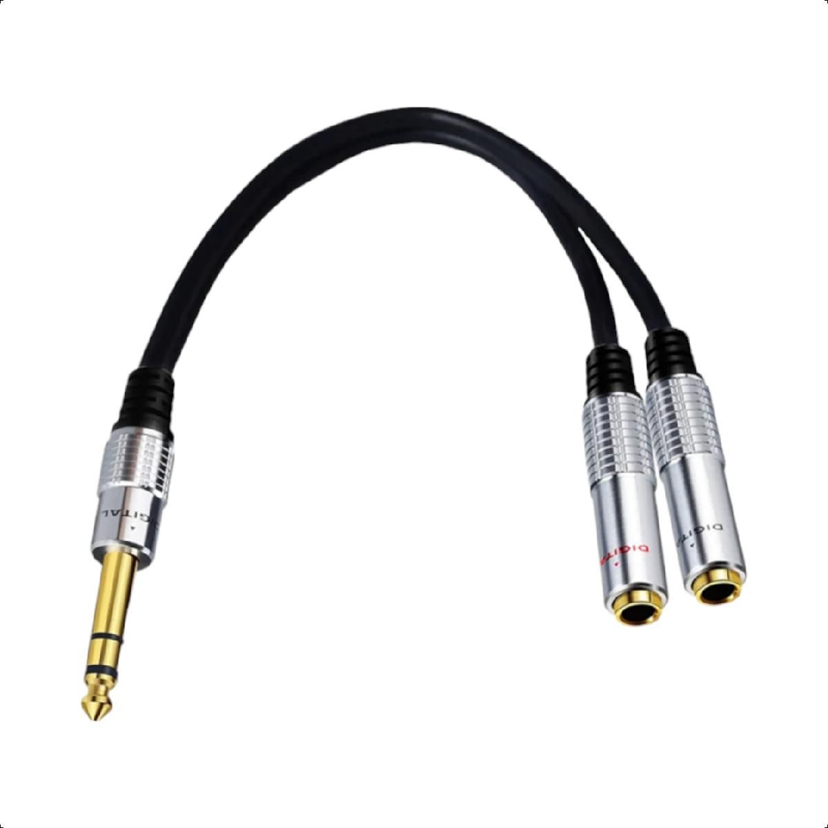 GENERICO - Cable Divisor Estéreo 635mm Macho a Doble Hembra 20cm