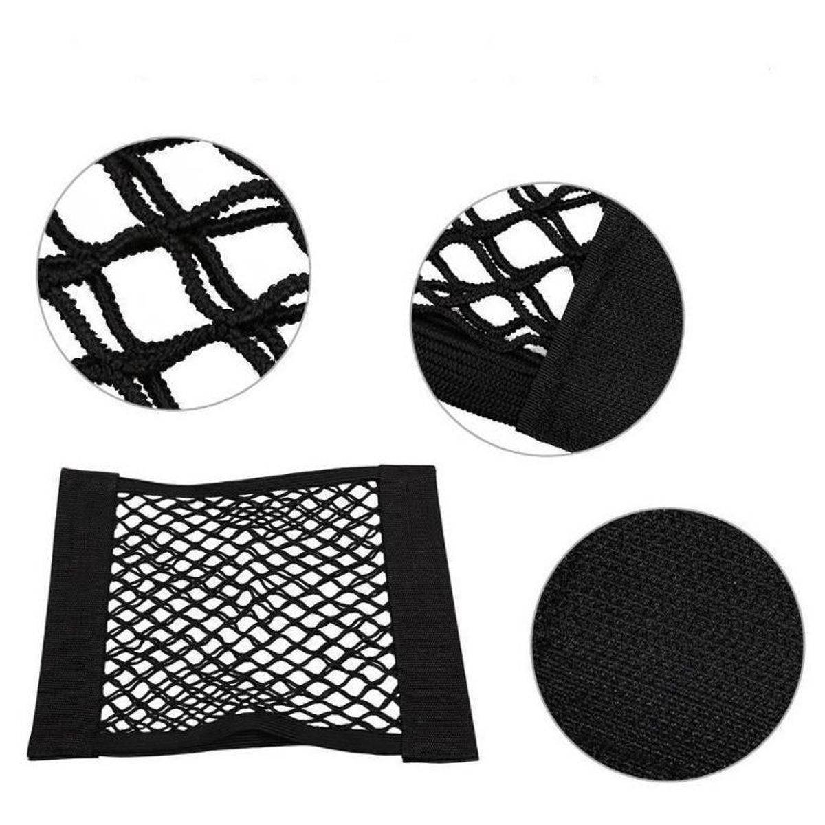 GENERICO - Organizador de Maletero con Malla Elástica y Velcro