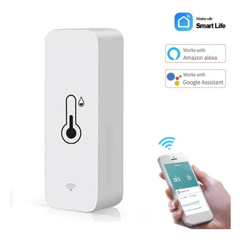 GENERICO - Sensor Inteligente WiFi para Control de Temperatura y Humedad