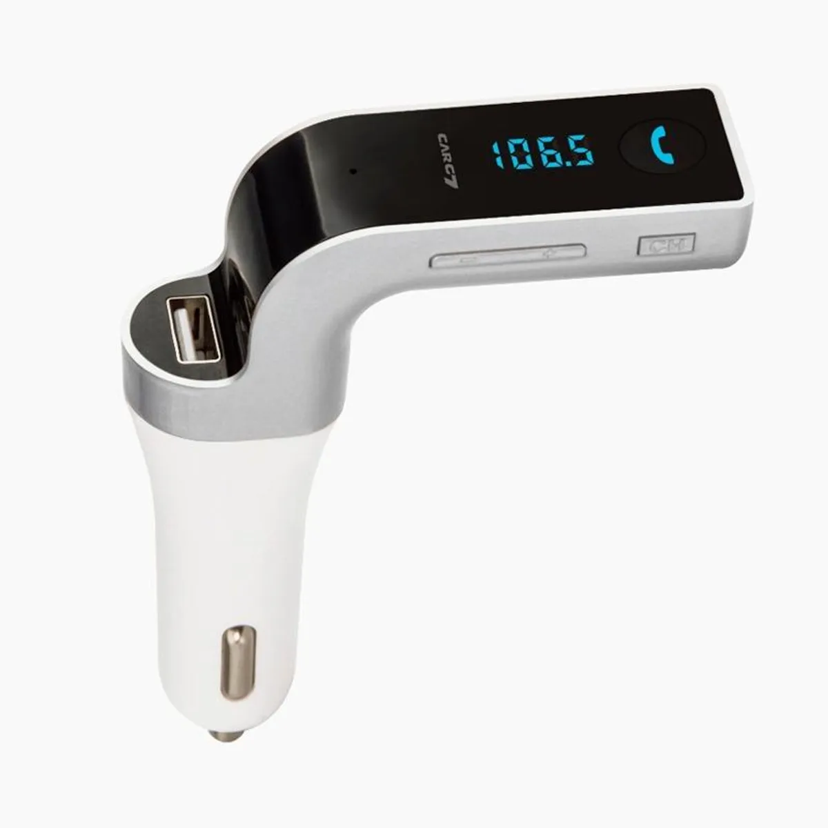 GENERICO - Transmisor FM Bluetooth con USB y manos libres para auto