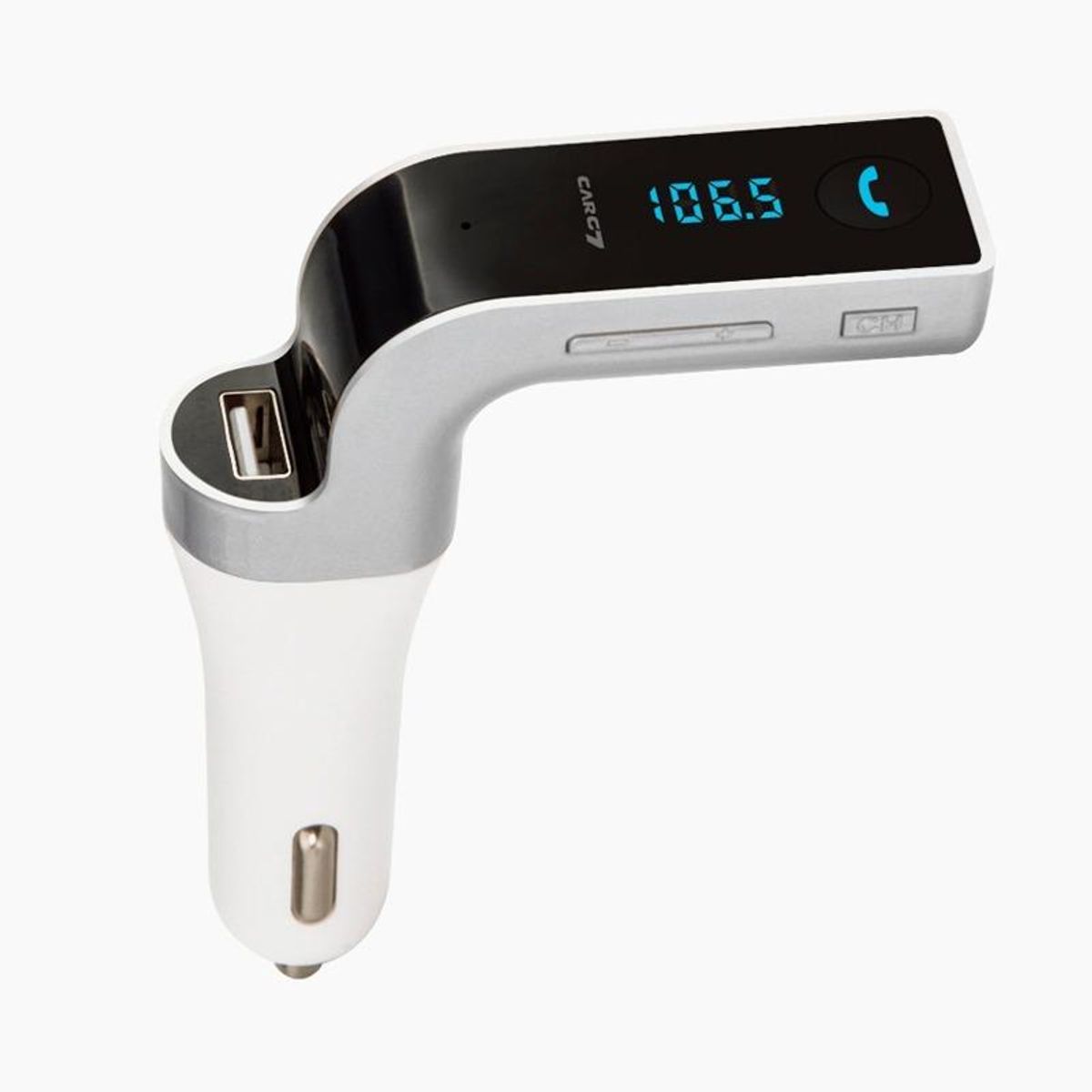 GENERICO - Transmisor FM Bluetooth con USB y manos libres para auto