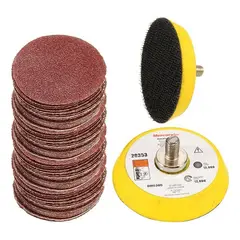 GENERICO - Kit de Lijado Angular con Discos y Velcro para Múltiples Materiales