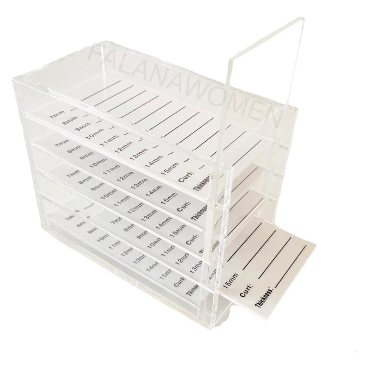 GENERICO - Caja Transparente de Organización para Pestañas 5 Capas