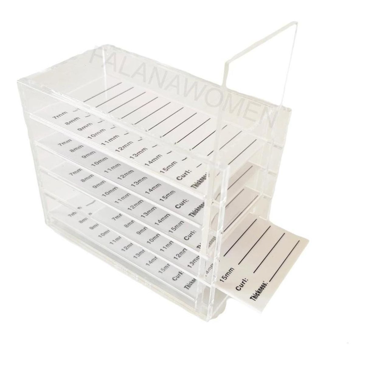 GENERICO - Caja Transparente de Organización para Pestañas 5 Capas