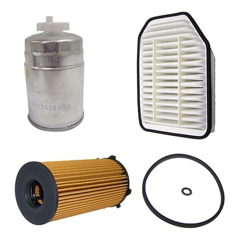 GENERICO - Kit Completo de Filtros para Jeep Wrangler 28 Diesel 07-18