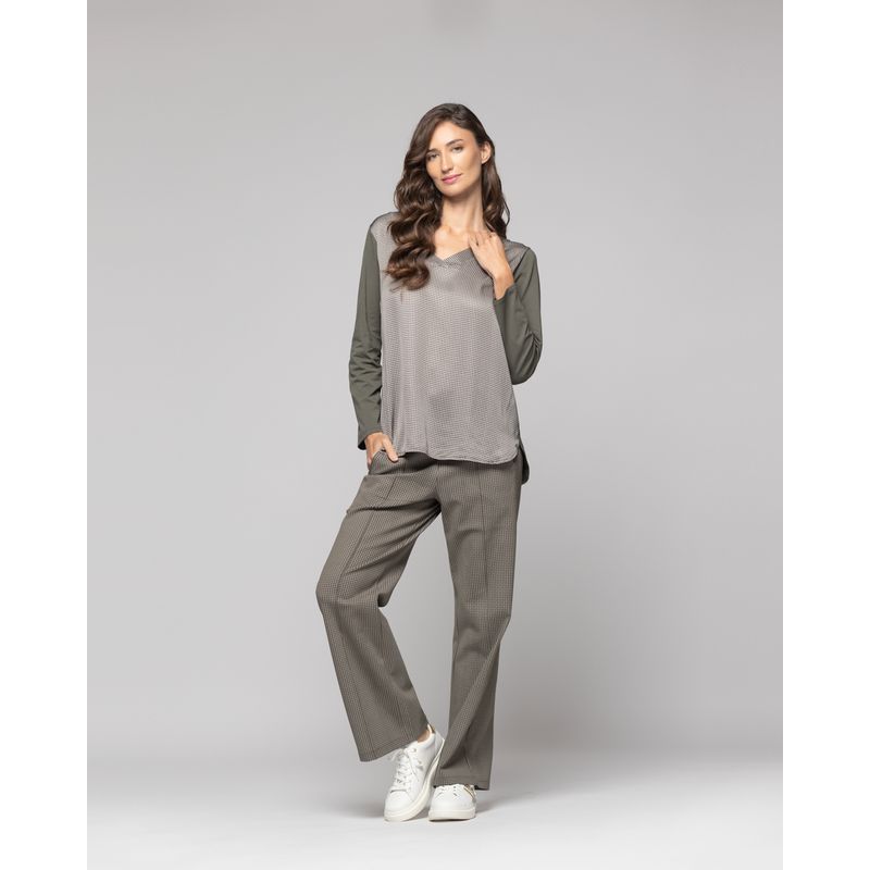 LINEATRE - Polera Mujer Genoveva Verde Lineatre