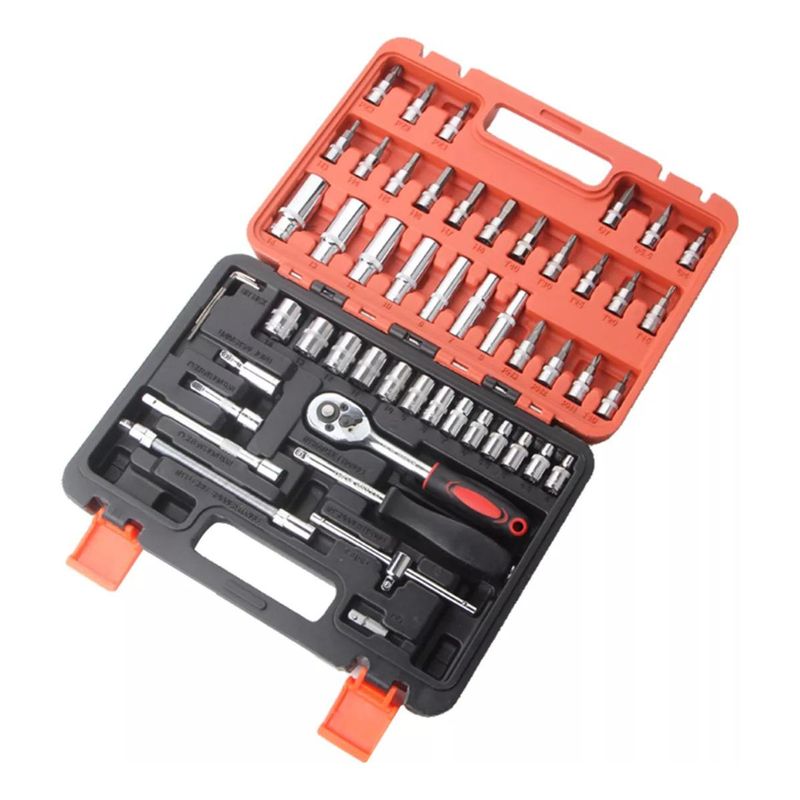 GENERICO - Kit Mecánico Completo de Herramientas y Dados 46 Piezas