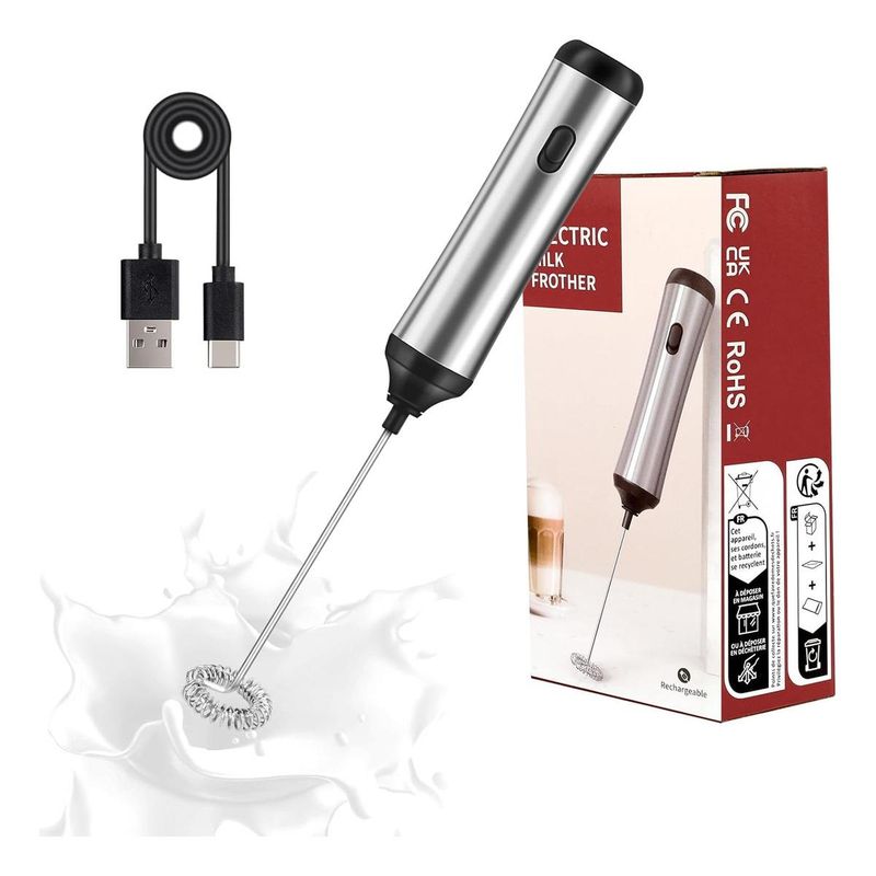 GENERICO - Espumador Recargable Compacto para Bebidas y Mezclas