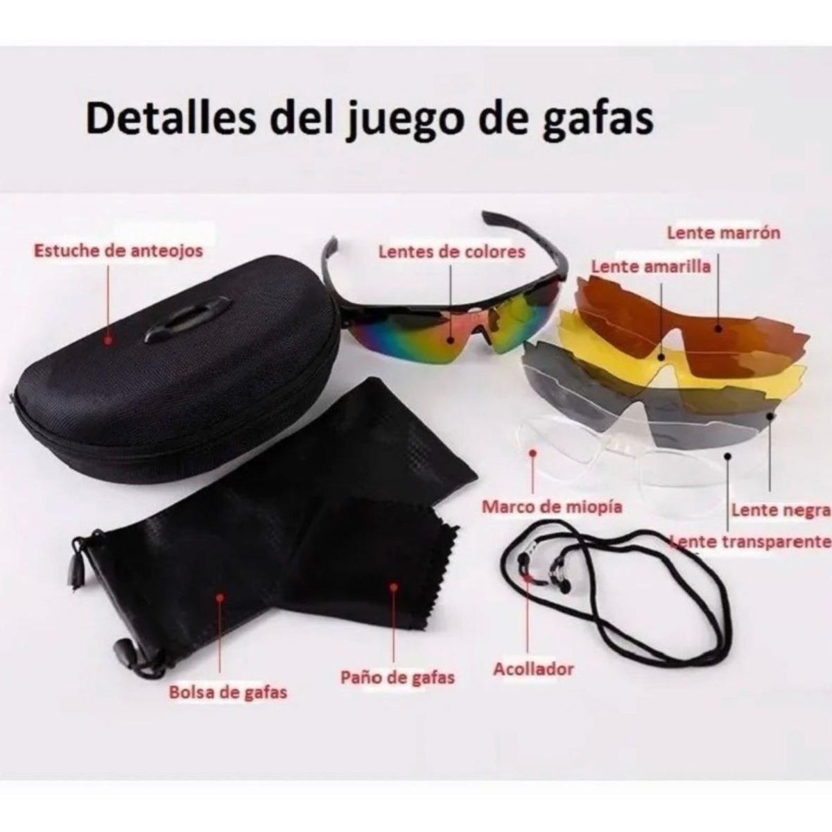 GENERICO - Lentes Multifuncionales 5 en 1 con Protección UV y Comodidad