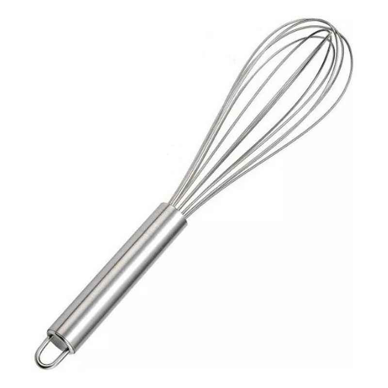 GENERICO - Batidor Manual de Acero Inoxidable 60 cm Apto Lavavajillas