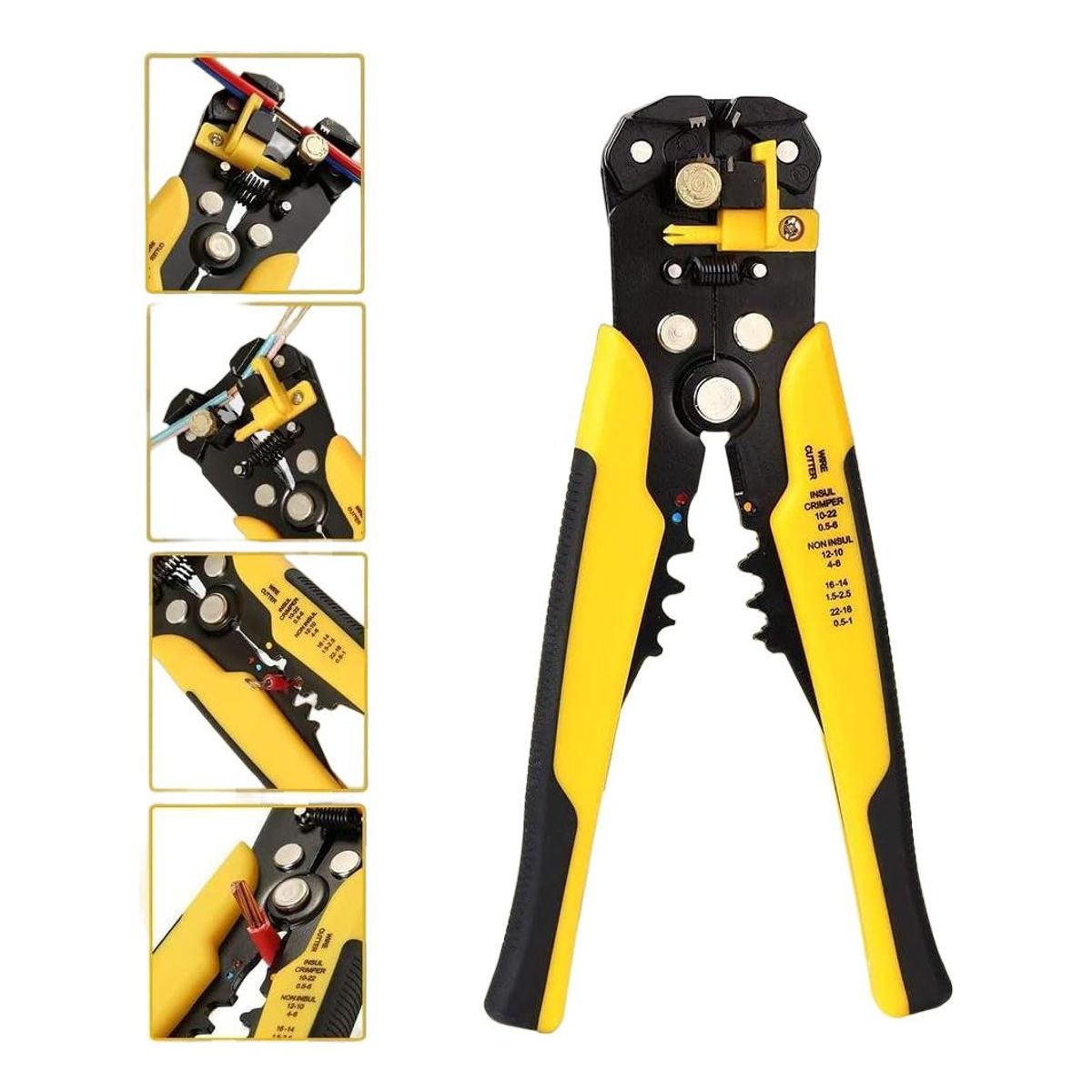 GENERICO - Alicate Pelacables Automático 5 en 1 Multifuncional Ajustable