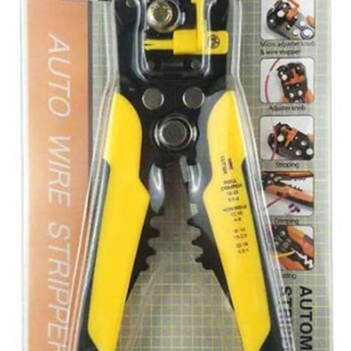 GENERICO - Alicate Pelacables Automático 5 en 1 Multifuncional Ajustable