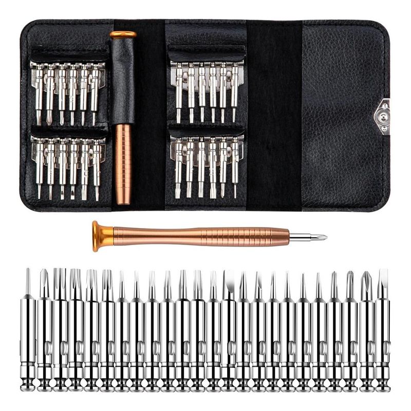 GENERICO - Kit Compacto de Mini Destornilladores de Precisión 25 en 1