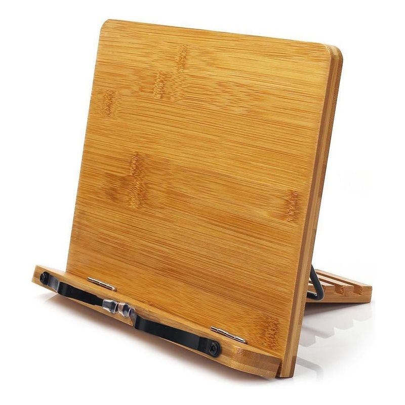 GENERICO - Bandeja de Madera Multifuncional Plegable y Ajustable