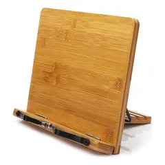 GENERICO - Soporte de Lectura de Madera Ajustable y Multifuncional
