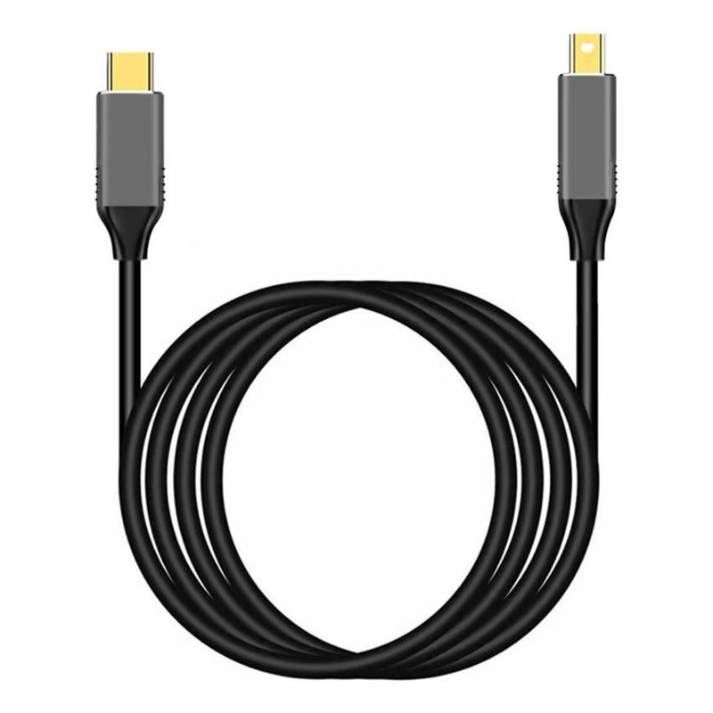 GENERICO - Adaptador USB C a Mini DisplayPort 4K 60Hz 18m Plug & Play
