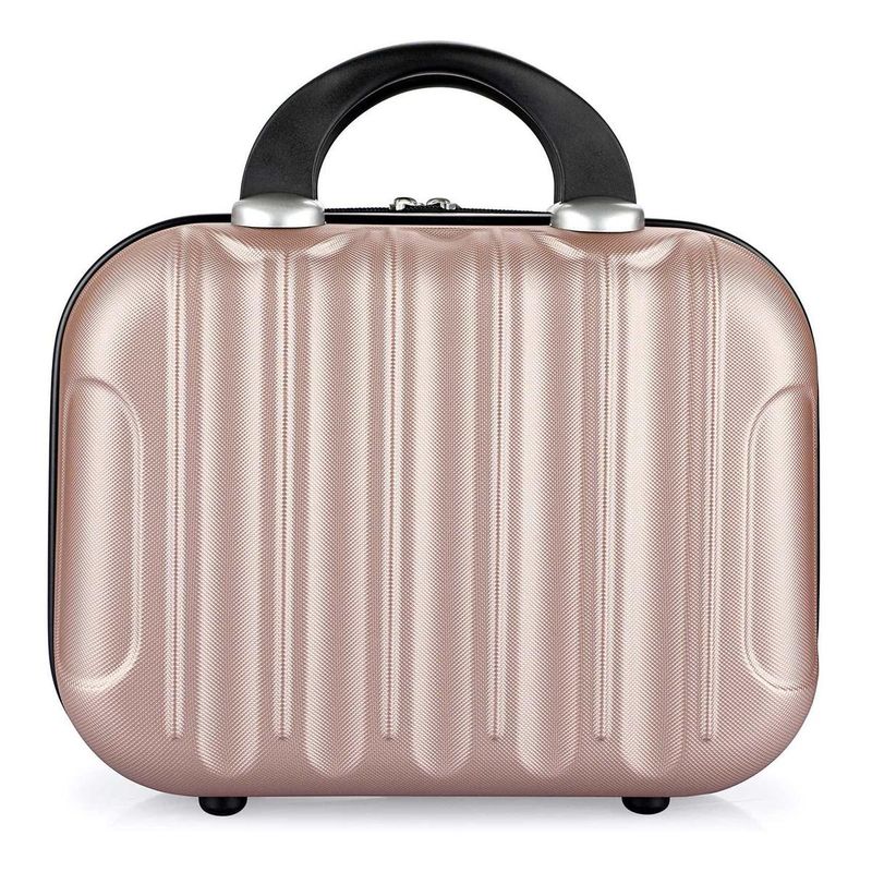 GENERICO - Estuche Organizador Portátil de Cosméticos Apilable Rose Gold