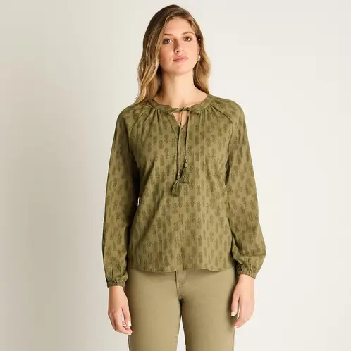 LORENZO DI PONTTI - Blusa Verde con Amarre
