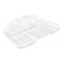 GENERICO - Caja Organizadora de Maquillaje Acrílico Rosa Dorado