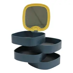 GENERICO - Joyero Organizador Rotativo de Joyas en 4 Niveles Compacto