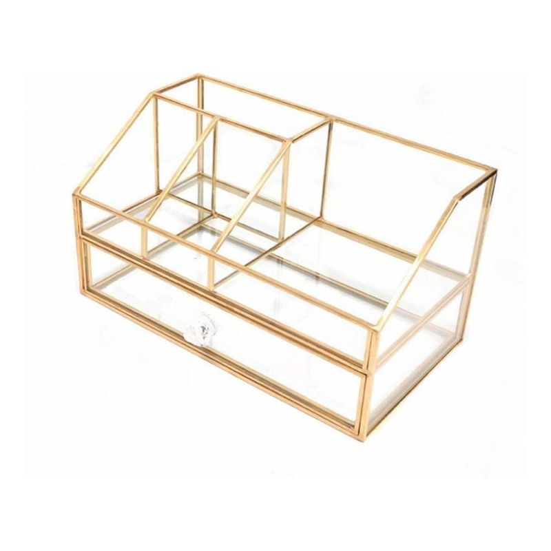 GENERICO - Organizador Transparente para Cosméticos y Brochas de Maquillaje