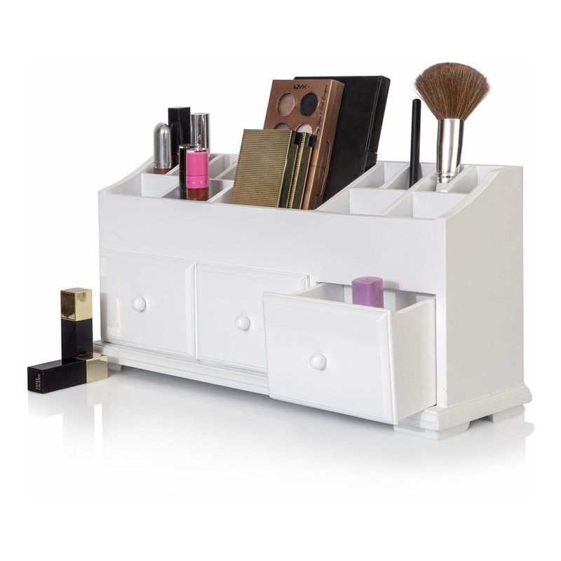 GENERICO - Organizador Rosa para Cosméticos y Accesorios de Baño