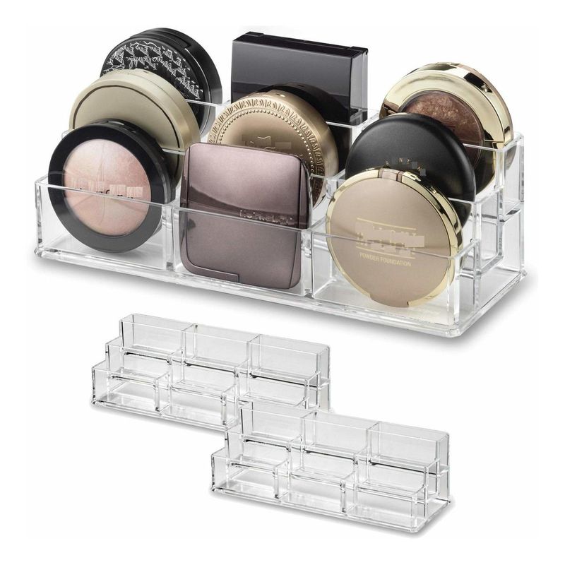 GENERICO - Organizador Transparente de Maquillaje Multifuncional 3 Niveles