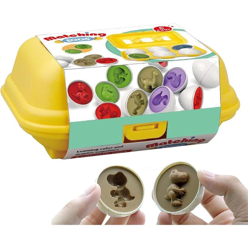 GENERICO - Juego Montessori de Clasificación de Huevos y Dinosaurios