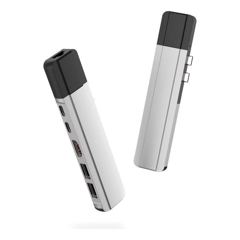 GENERICO - Adaptador 6 en 1 USB-C para Macbook Pro y Air M1