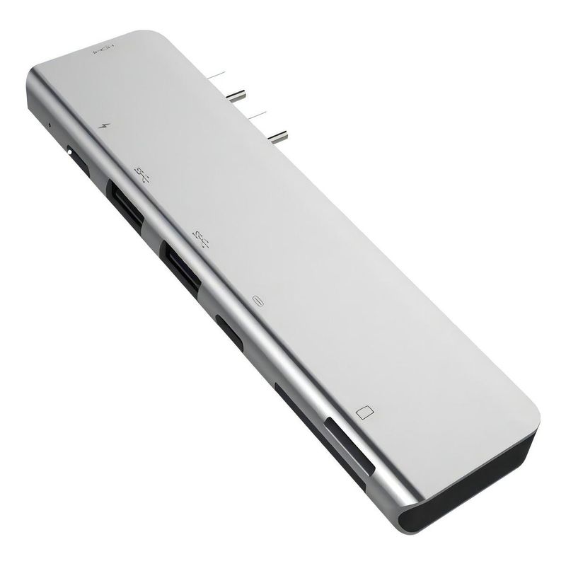 GENERICO - Hub Adaptador USB Tipo C 7 Puertos para Conexiones Múltiples