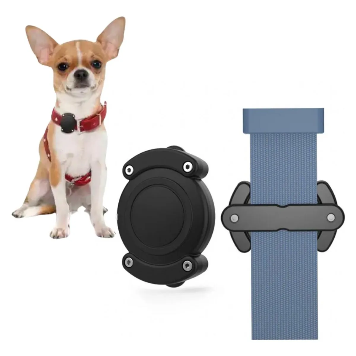 GENERICO - Funda Impermeable para Collar AirTag de Mascotas y Perros