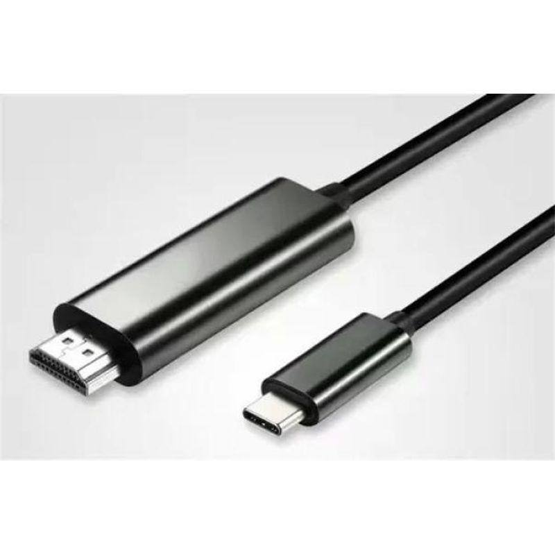 GENERICO - Cable USB Tipo C a HDMI 4K de 18 metros Negro