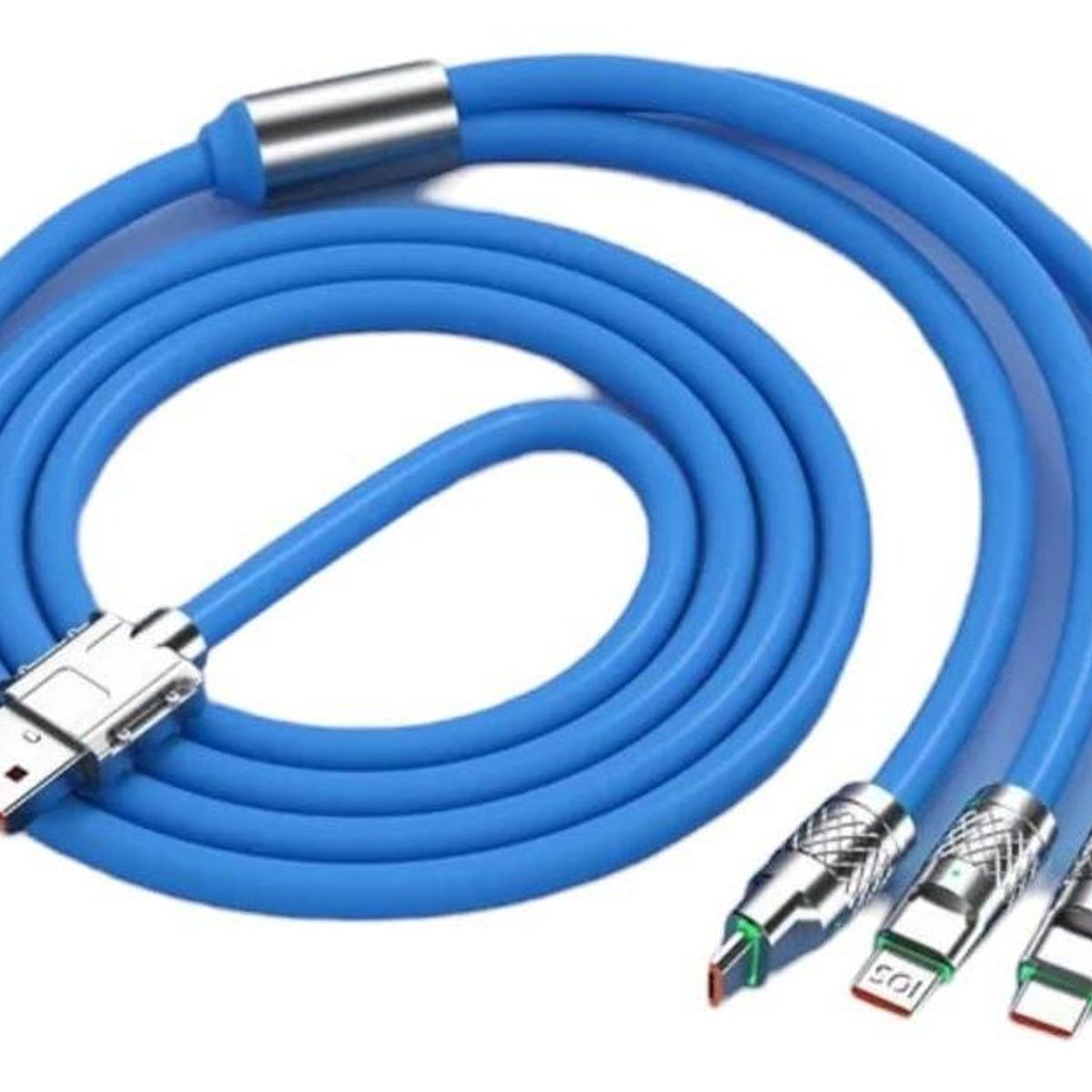 GENERICO - Cable de Carga Rápida 3 en 1 Micro USB y Tipo C 15m