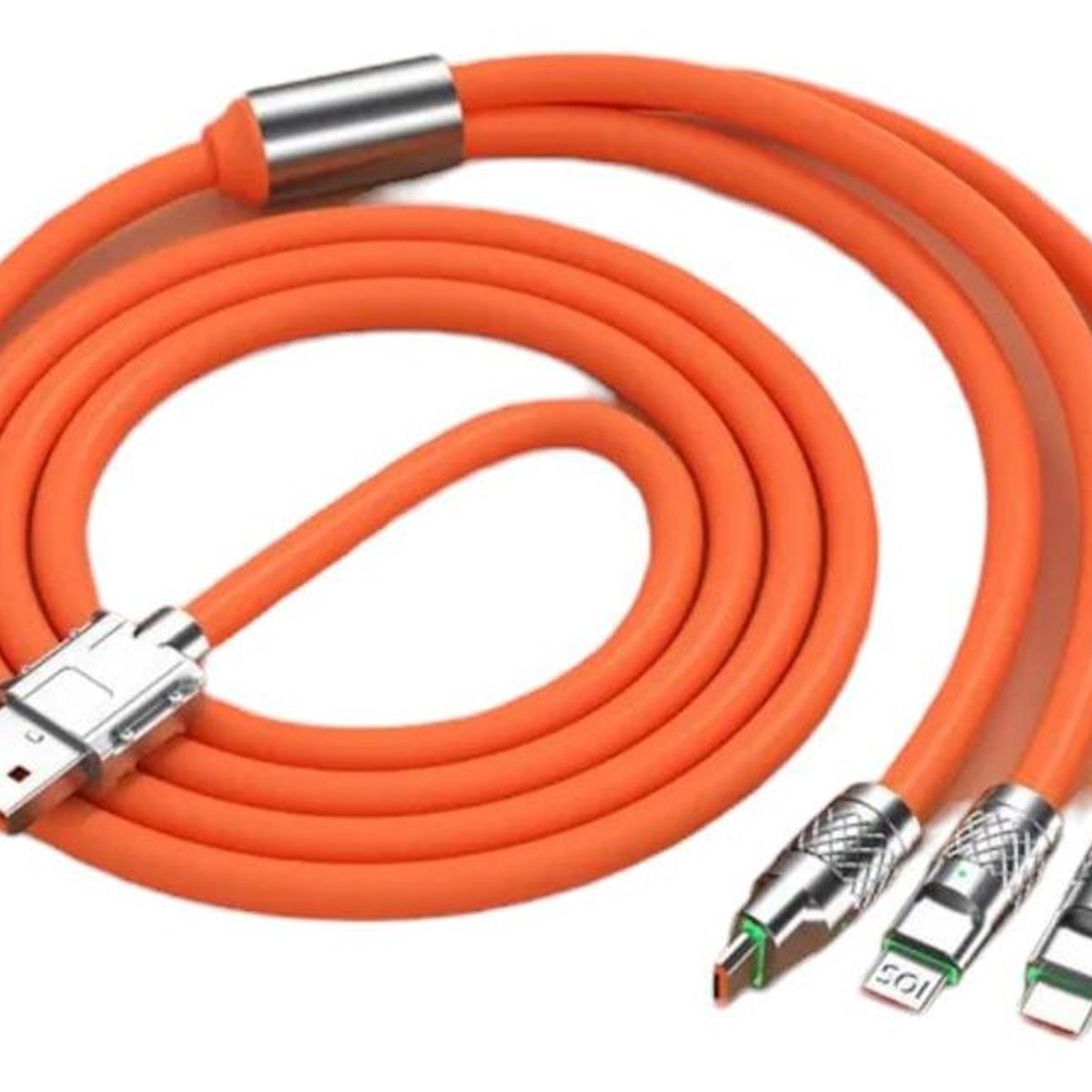 GENERICO - Cable de Carga Rápida 3 en 1 Micro USB y Tipo C 15m