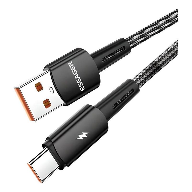 GENERICO - Cable USB-C 120W 2m Carga Súper Rápida y Transferencia Rápida