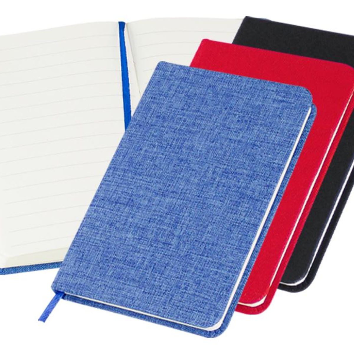 GENERICO - Libreta de Bolsillo A6 Cosida Pack de 10 Unidades Forradas