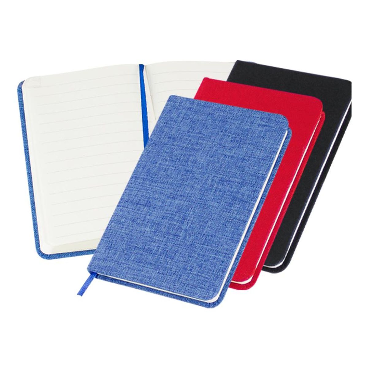 GENERICO - Libreta de Bolsillo A6 Cosida Pack de 10 Unidades Forradas