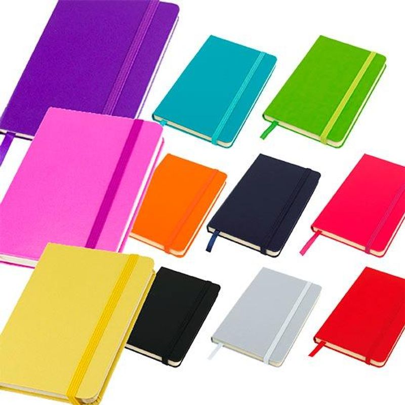 GENERICO - Libretas de Bolsillo PU Pack de 12 Colores Surtidos  A6