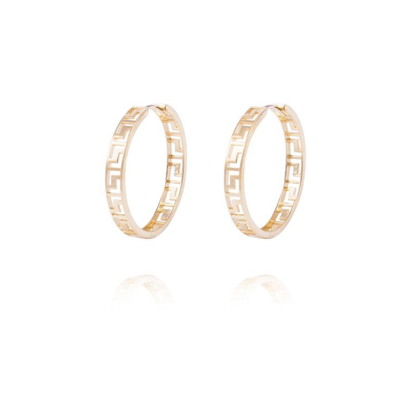 JB JOYAS BARON - Aros de Oro 18Kt Argolla Filigrama