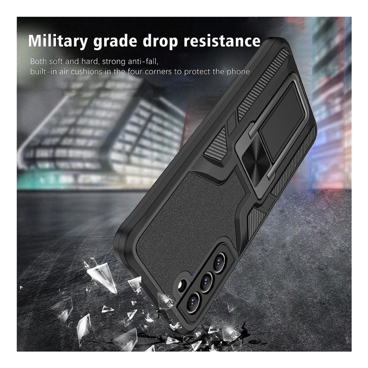 GENERICO - Funda protectora con anillo para Samsung S23 Plus elegante